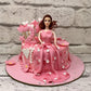 Pink Gown Cake - Creme Castle