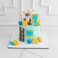 Teddy and ladder Cake - Creme Castle