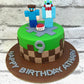 Minecraft Theme cake in Green by Creme Castle