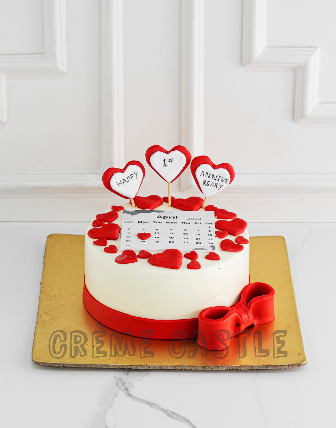 Calendar Design Cake Creme Castle