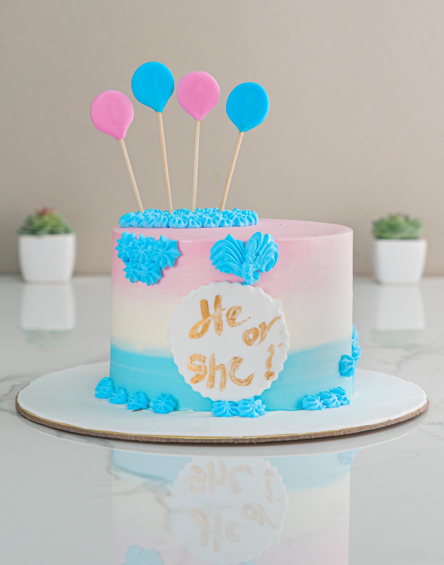 Baby Shower Theme Cake in Pastel by Creme Castle