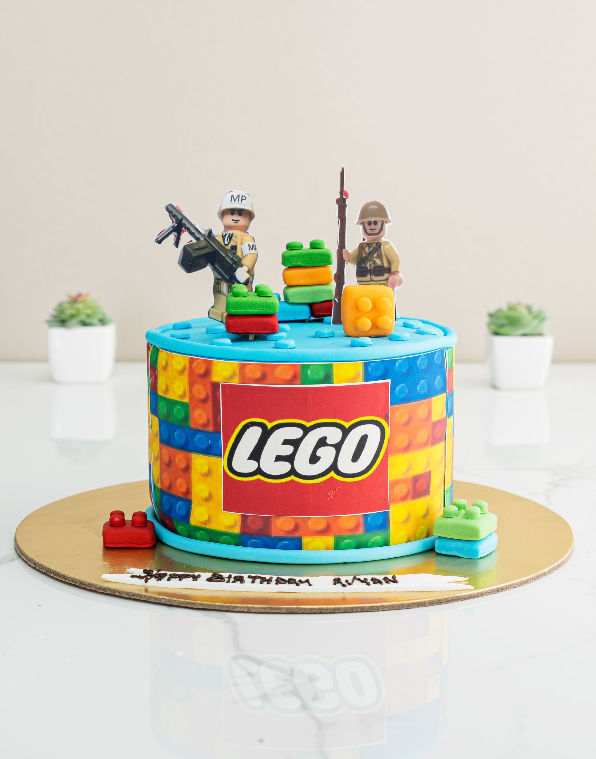 Lego Blocks Cake Creme Castle