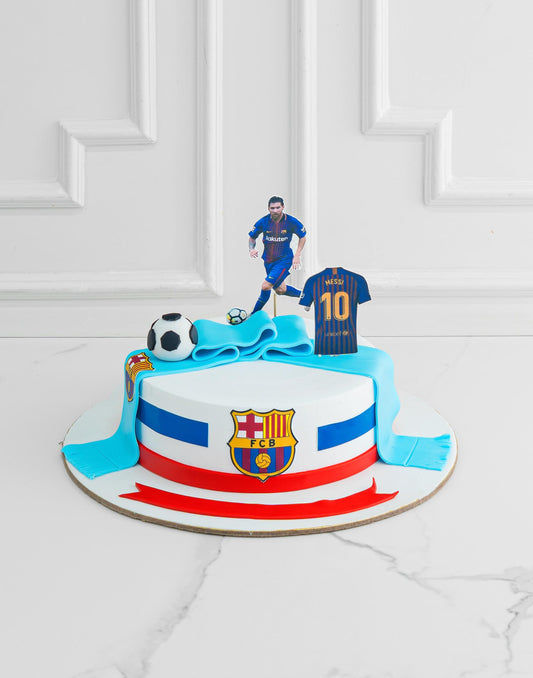 Messi Jersey Cake - Creme Castle