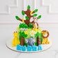 Jungle theme cake with Tree by Creme Castle