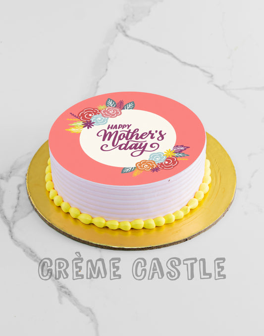 Peach Mothers Day Cake Creme Castle