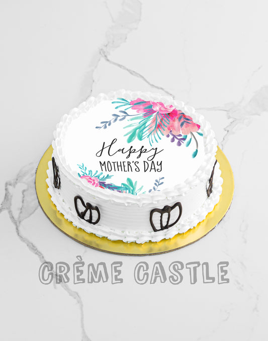 Pastal Mothers Day Cake Creme Castle