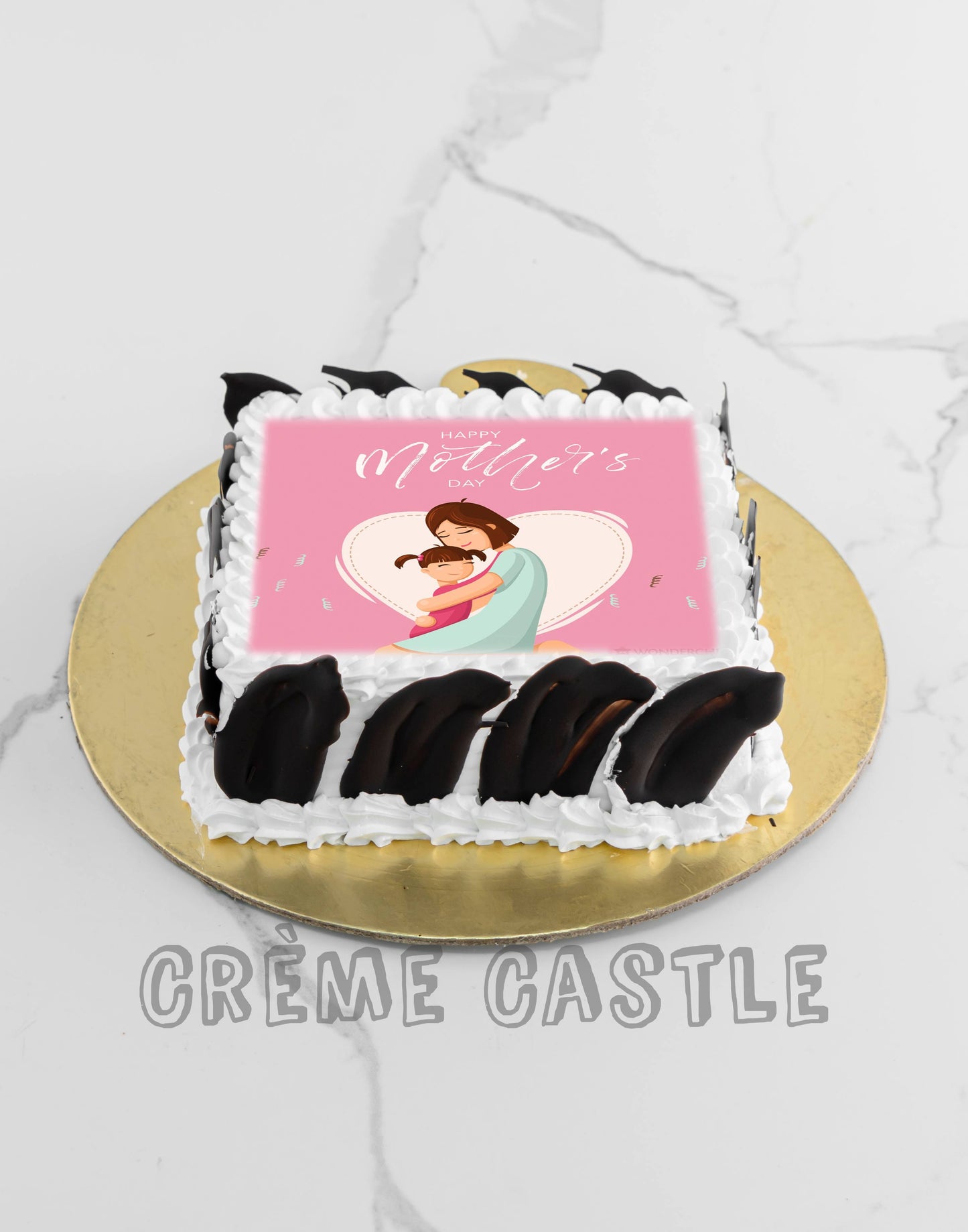 Mom Daughter Love Cake Creme Castle