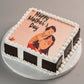 Mom and Son Customized Photo Cake for Mother's Day