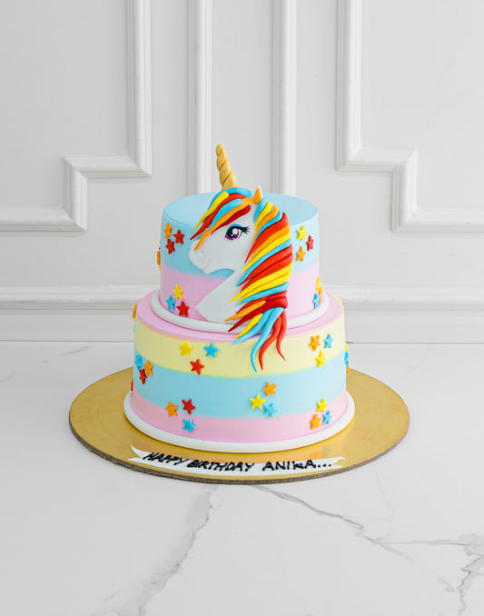 Flying Rainbow Unicorn - Creme Castle