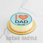 Pineapple I love dad cake Creme Castle