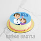 Fathers Day Daughter Cake Creme Castle