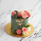 Macaron Cake in Bottle Green by Creme Castle