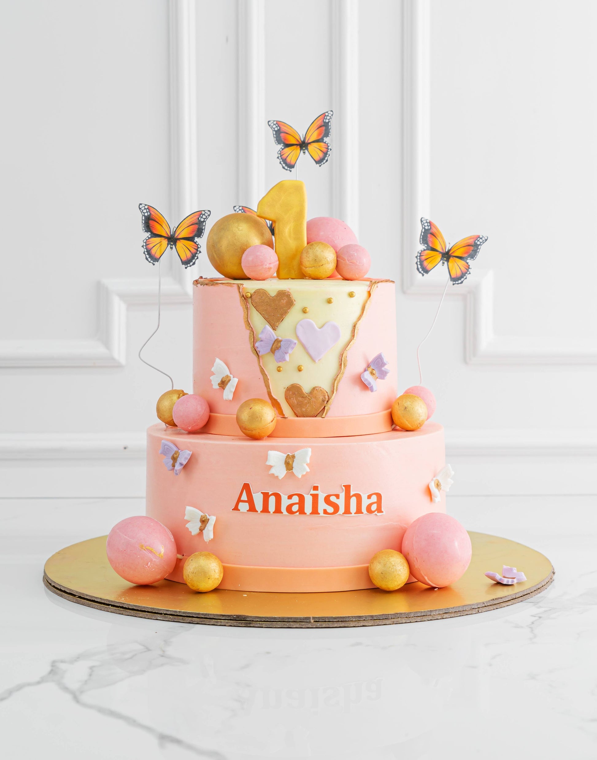 Buttercream Wrap Butterfly Cake - Creme Castle