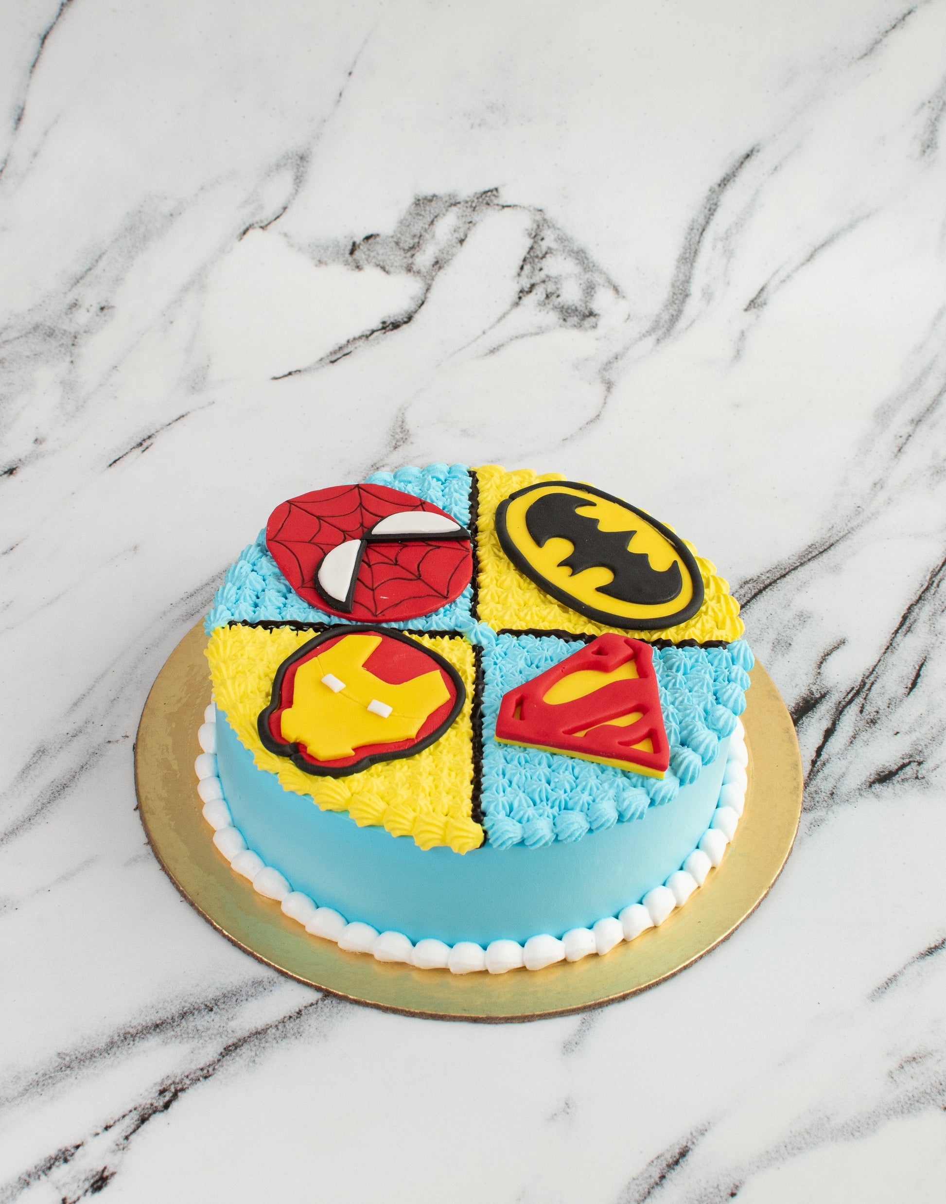 Superhero Cream Cake - Creme Castle