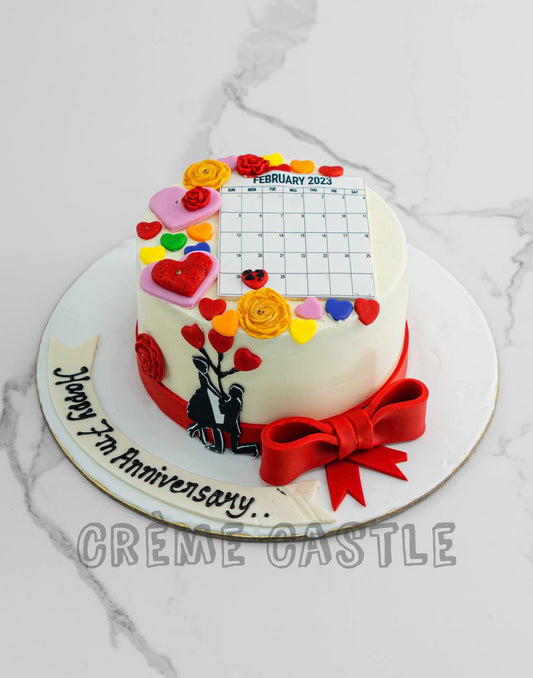 Colorful Calendar Cake