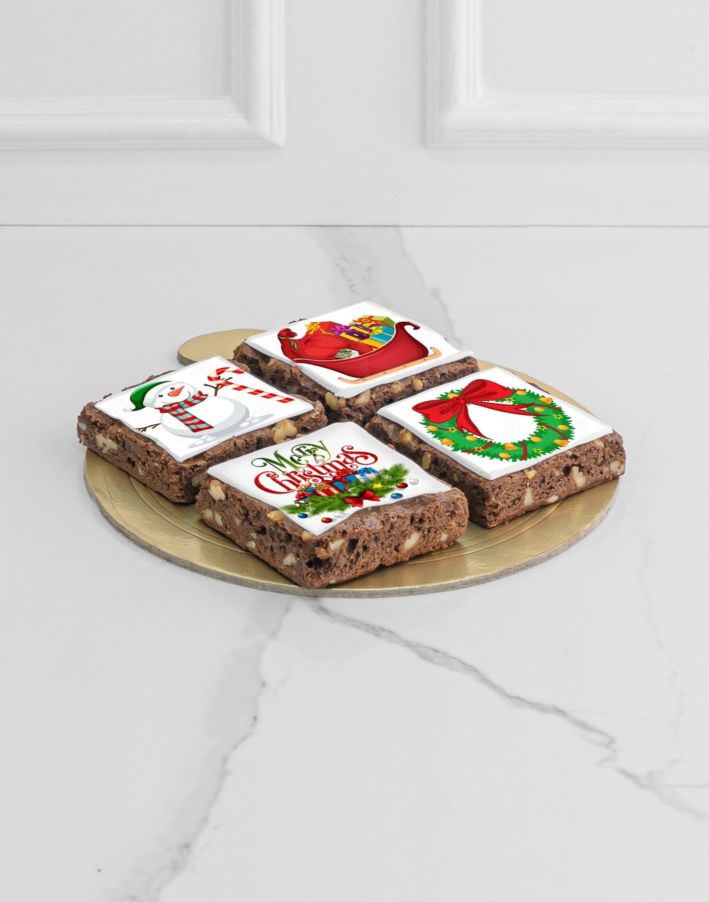 Christmas Brownies 4 Pcs