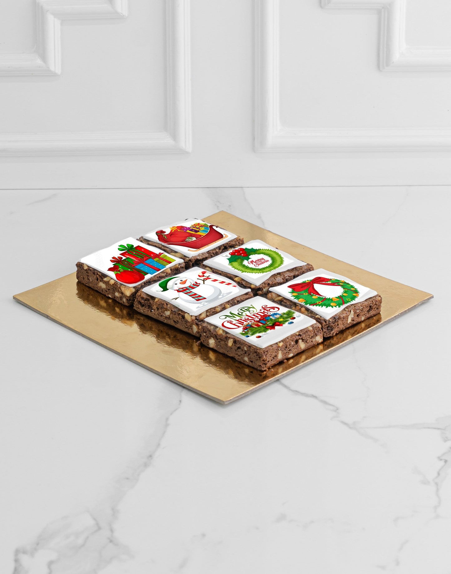 Christmas Brownies 6 Pcs