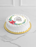 Whity New Year's Photo Cake