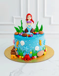 Mermaid Ariel Theme Cake
