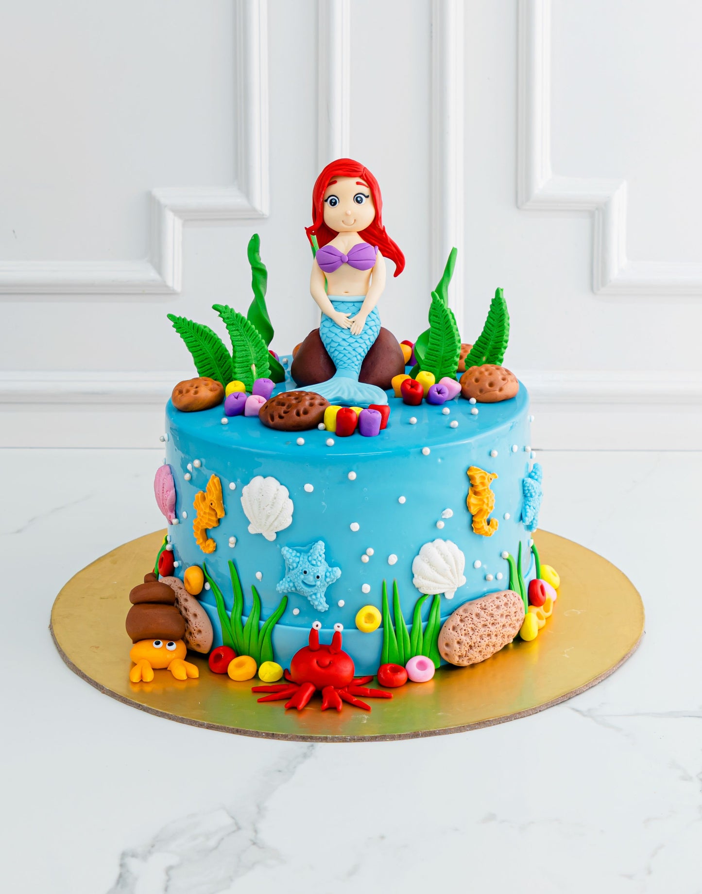 Ariel Mermaid Theme Cake- Creme Castle