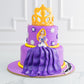 2 Tier Rapunzel Cake - Creme Castle