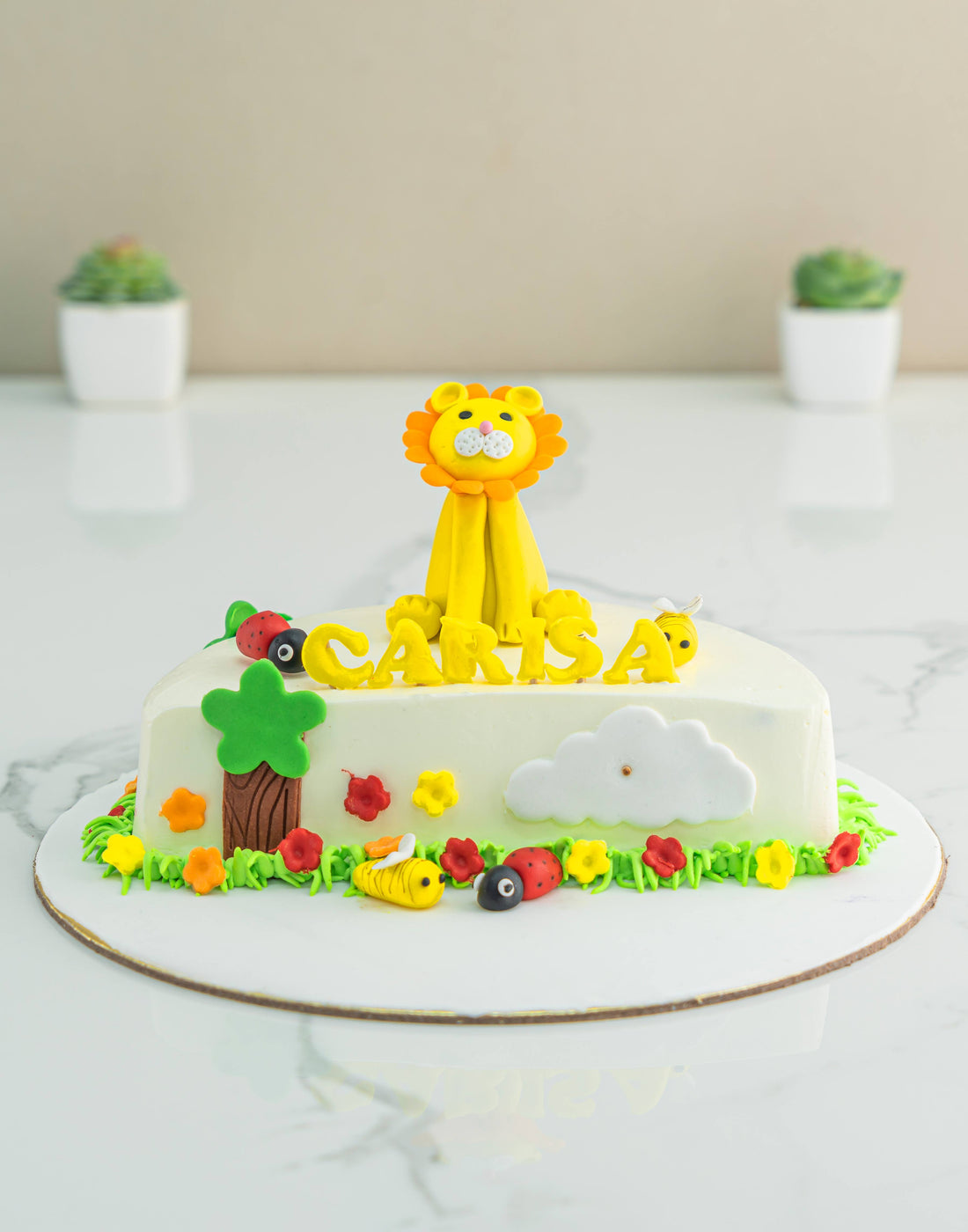 6 Month Lion Cake