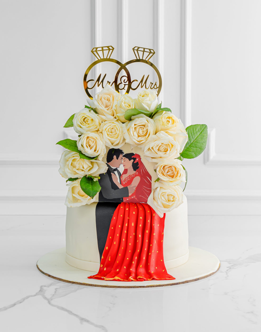 Wedding Couple Dress Cake