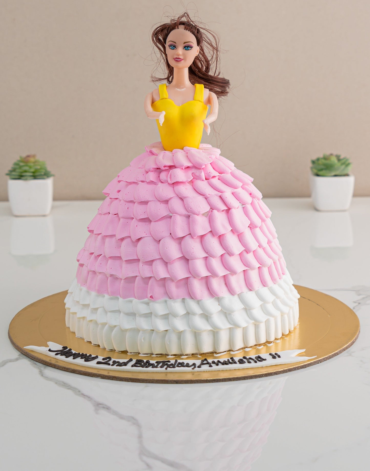 Pinkish Barbie Cake