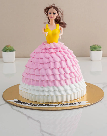 Pinkish Barbie Cake