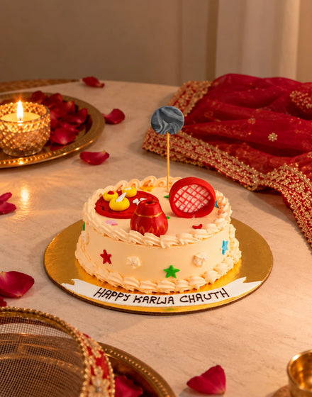 Karva Chauth Cake
