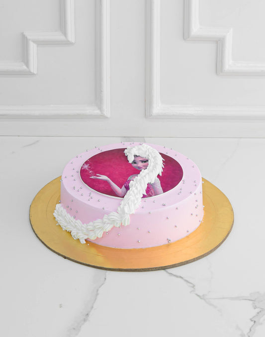 Pink Frozen Cream Cake