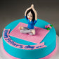 Special Yoga Theme Cake for Mother's Day
