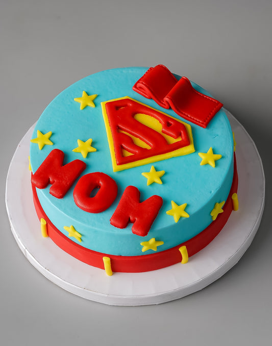 Superwoman Cake for Mother's Day