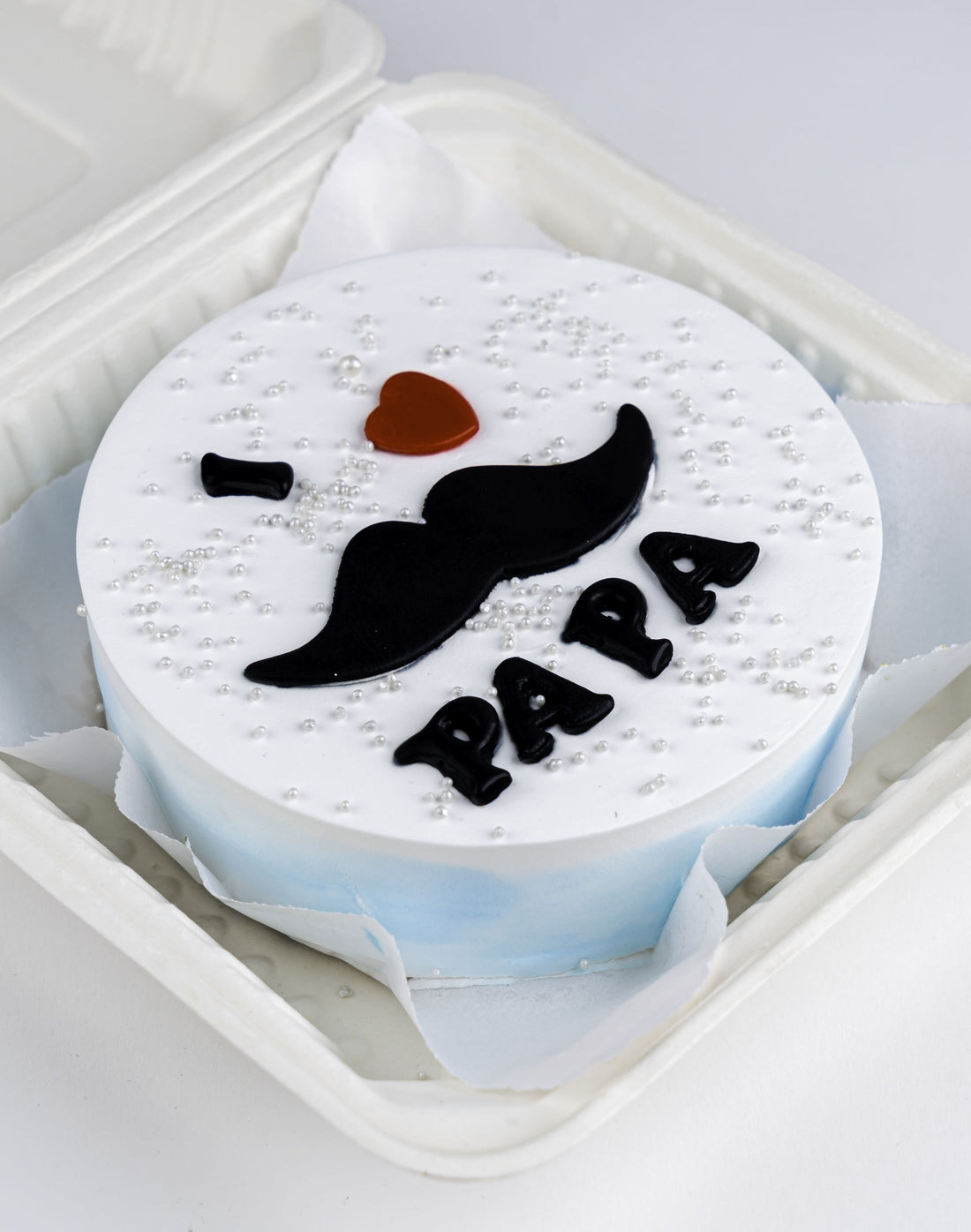 Fathers Day Moustache Bento Cake
