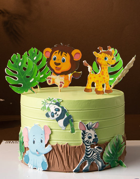 Jungle Family Cake - Creme Castle