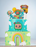 2-Tier Cocomelon Theme Cake