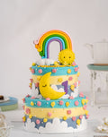 Sunny Rainbow 1st Birthday Cake