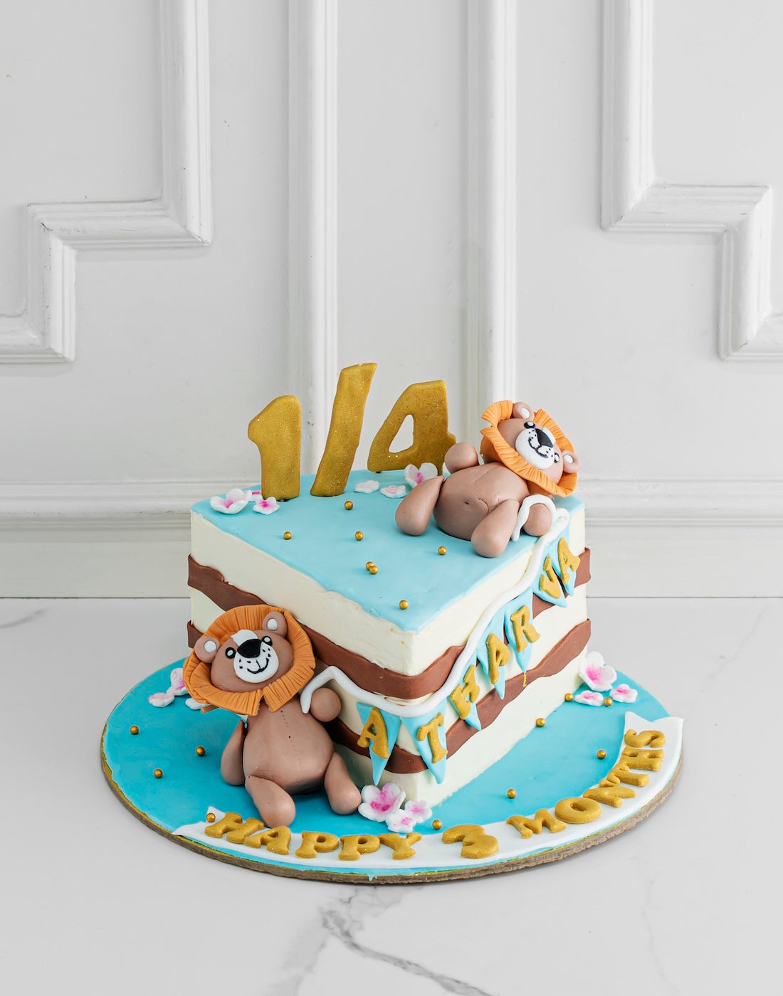 3 Months Lion Cake