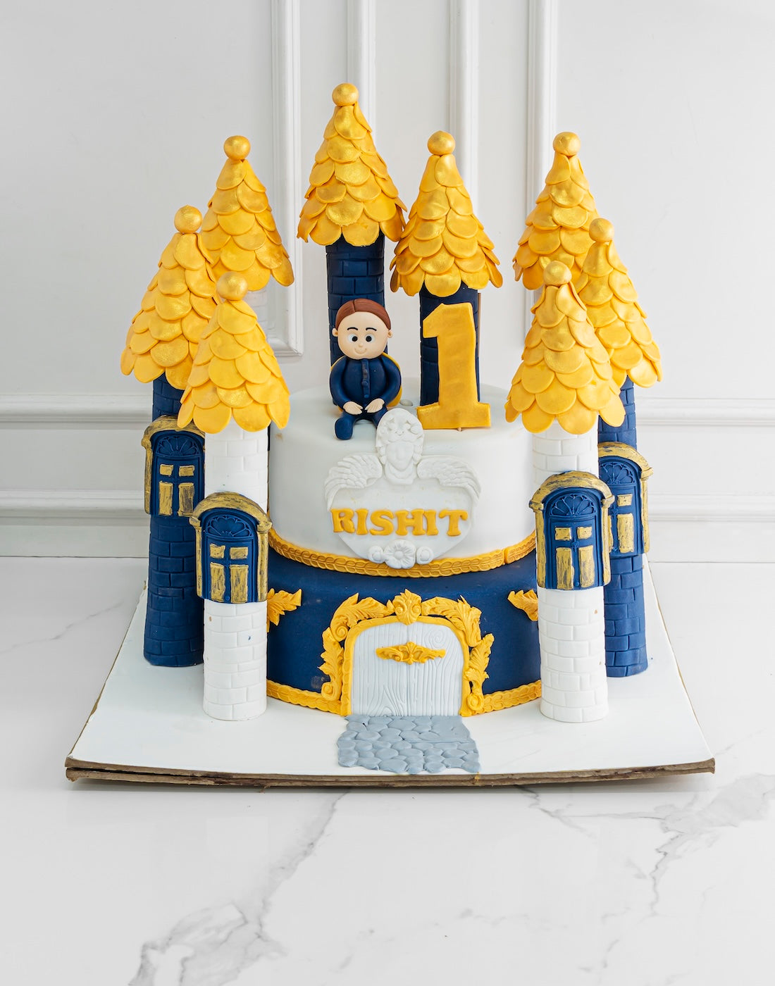 Royal Prince Castle Birthday Cake for Boy - Creme Castle