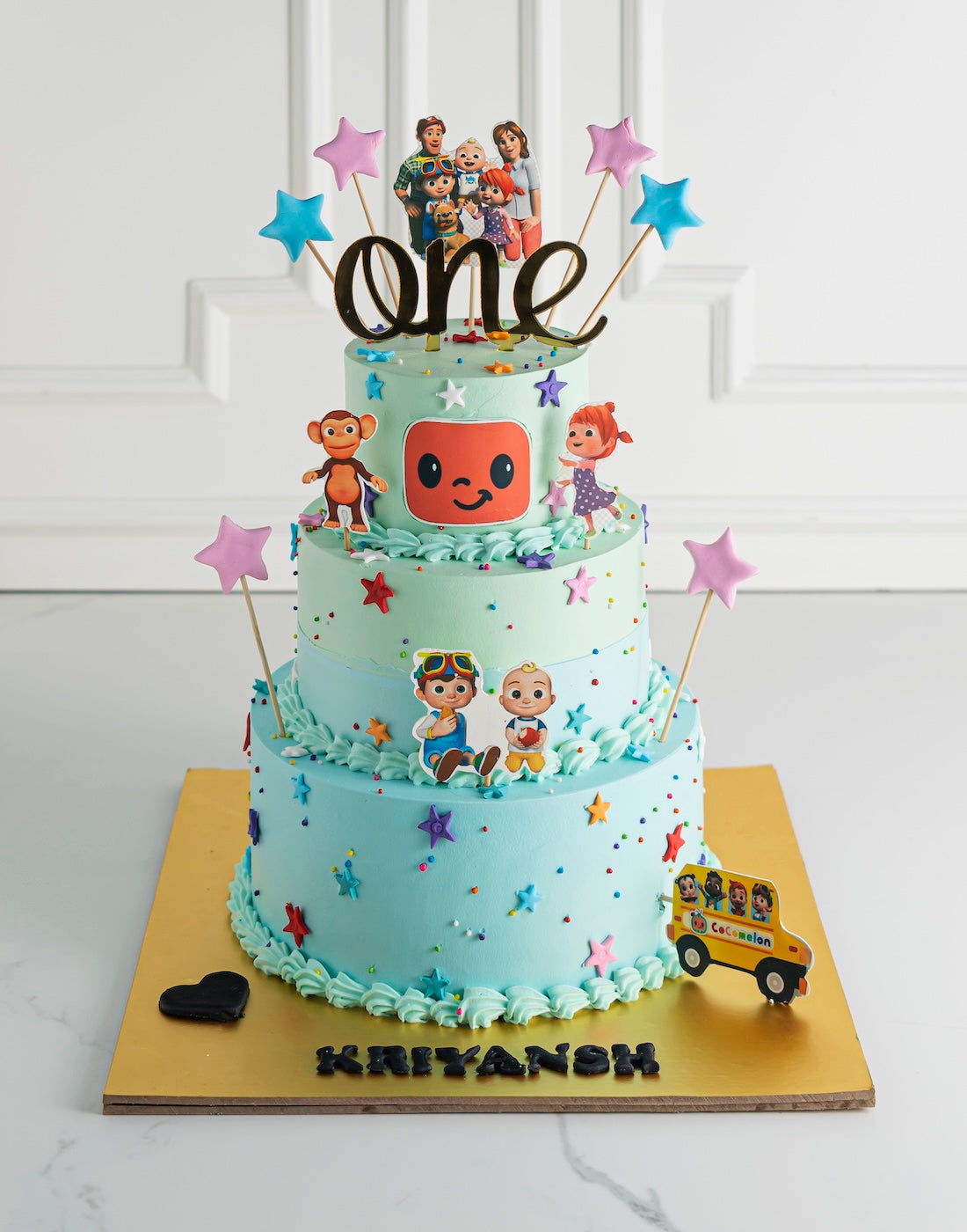 First Birthday Cake | Cocomelon, Princess theme β Creme Castle