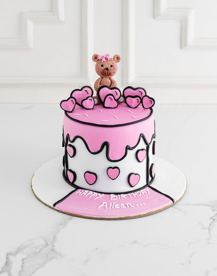 Comic Teddy Theme Cake