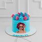 Cool Girl Theme Cake