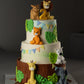 Three Tier Jungle Theme Cake