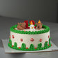 Jungle Farm Theme Cake