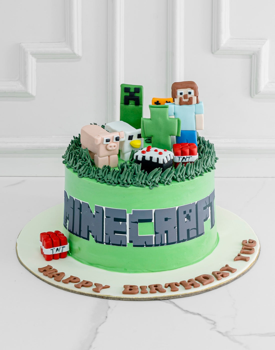 Minecraft Fam Theme Cake