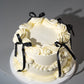 Vintage Theme Ribbon Cake