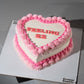 Heart Theme Vintage Cake - Creme Castle