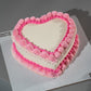 Vintage Heart Theme Cake - Creme Castle