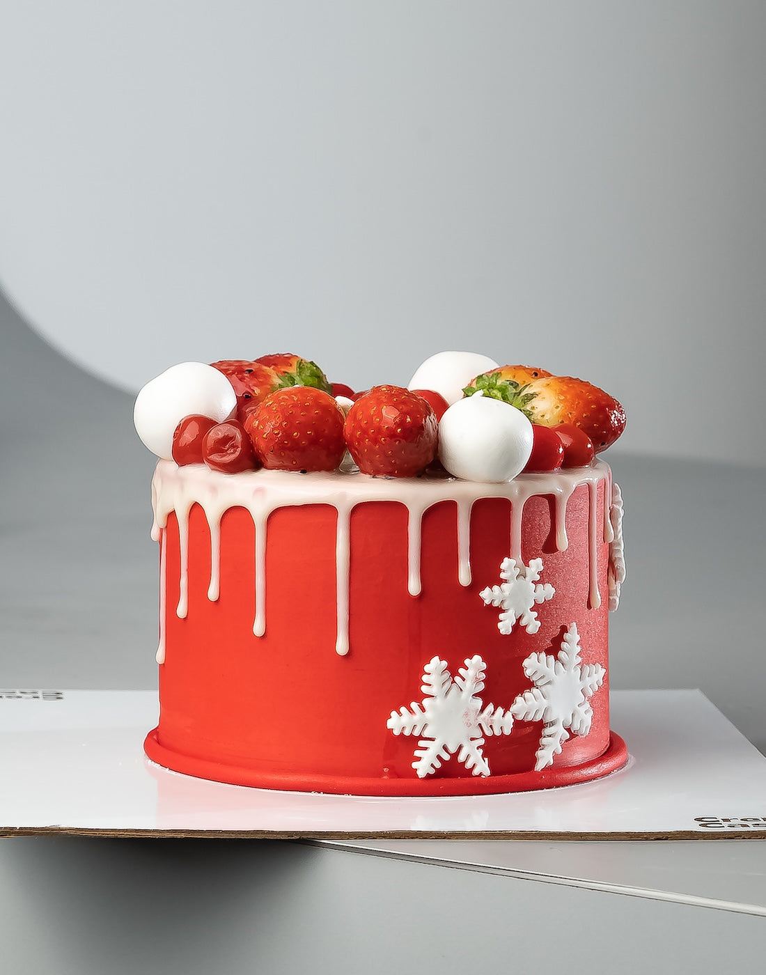 Strawberry Drip Theme Cake