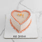 Peach Heart Vintage Cake